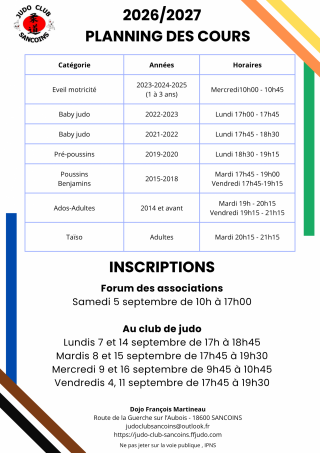 Image de l'actu 'Inscriptions 2026-2027'