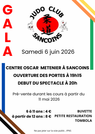 Image de l'actu 'Gala du judo 6 juin 2026'