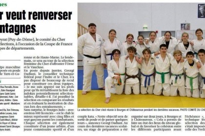 Les judokates du Judo Club Sancoins à la coupe de France par équipe